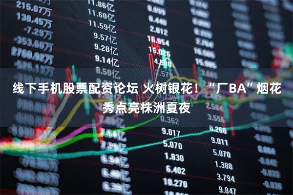 线下手机股票配资论坛 火树银花！“厂BA”烟花秀点亮株洲夏夜